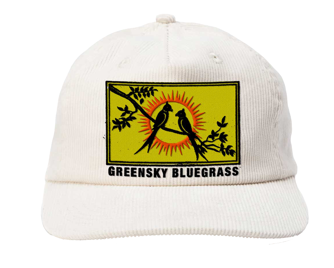 Sun Birds White Corduroy Hat