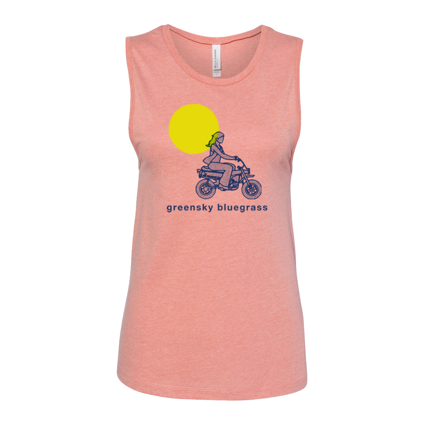 Ladies Jersey Muscle Tank - Scooter Girl