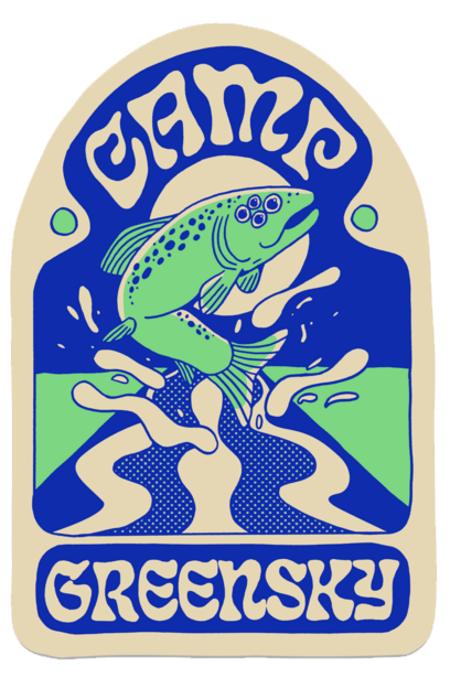 Sticker - Camp Greensky Fish