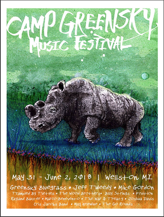 Poster - Camp Greensky 2018 - Rhino