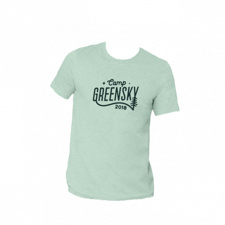 Camp Greensky Script Logo Unisex Tee - Mint